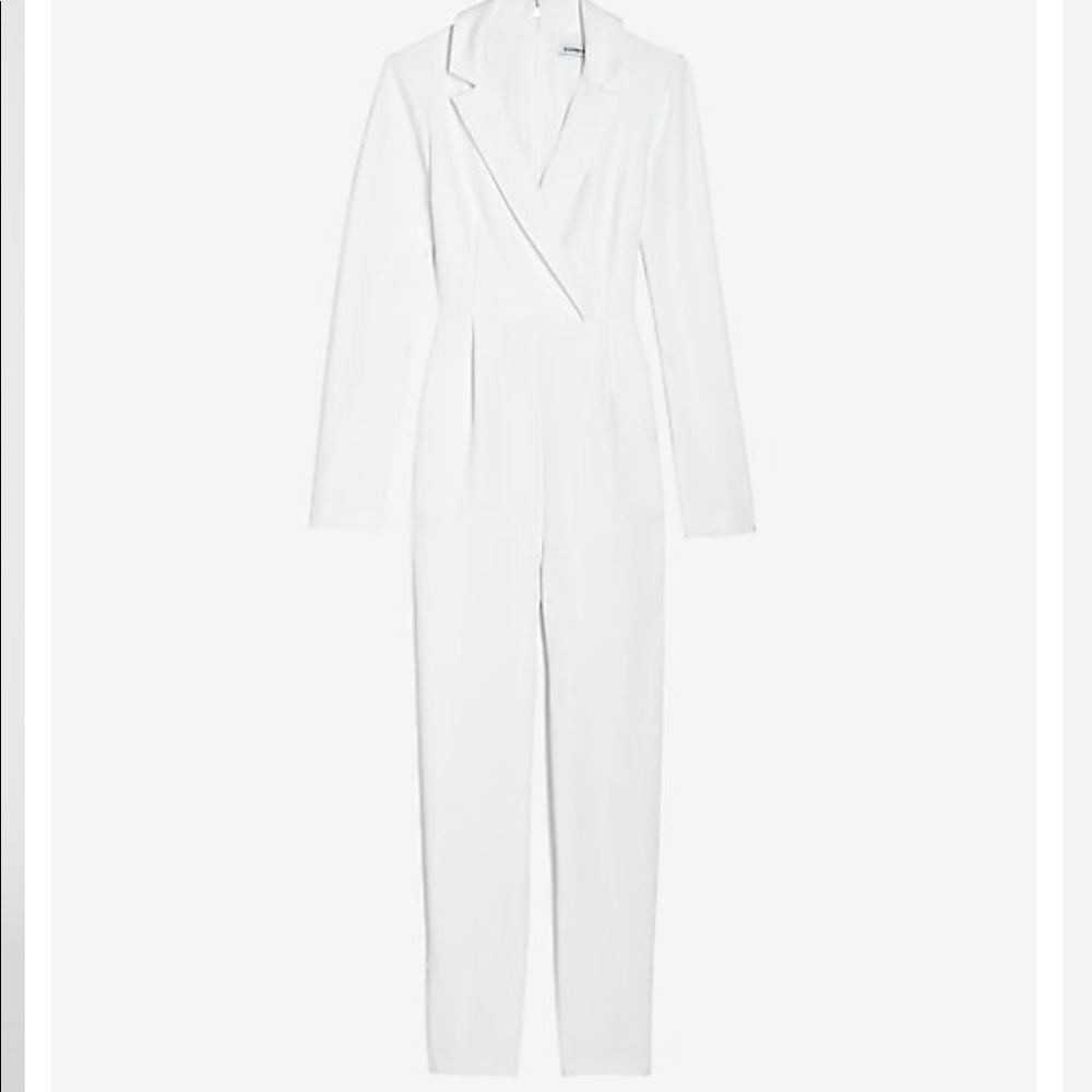 Express - Long Sleeve Blazer Jump Suit
